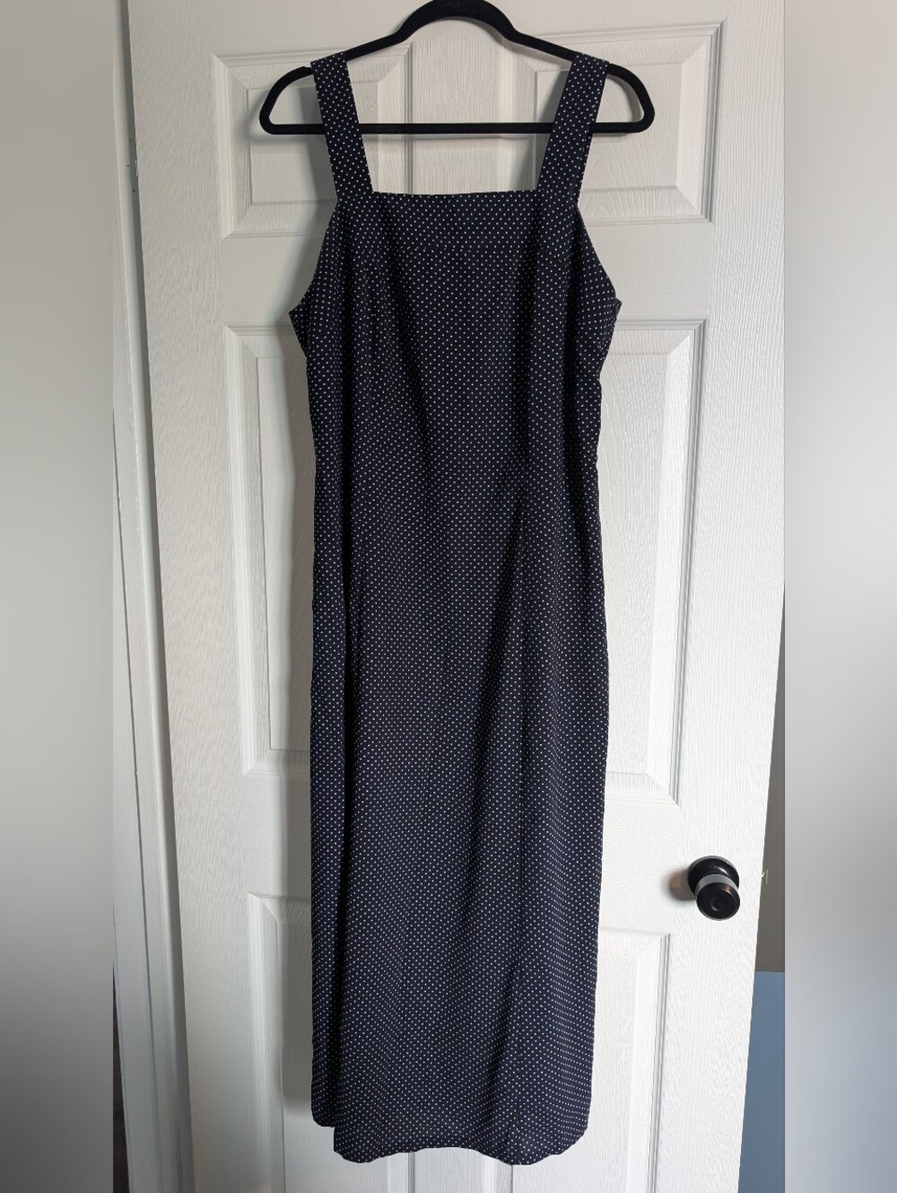 Vintage Navy Polka Dot Dress